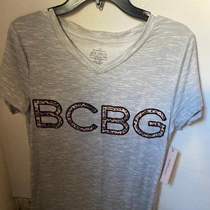 BCBG tee shirt-heather grey(New-sz S)